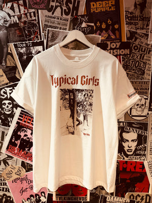 “Typical Girls” – The Slits Tribute Tee ( front and back )